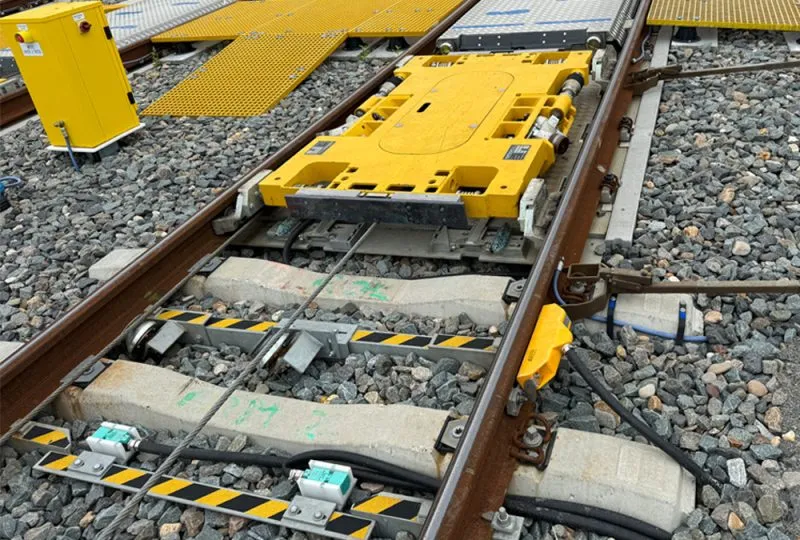 FlatFix fastenings in service at Kijfhoek marshalling yard